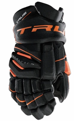 True Hockey True Catalyst 7X Junior Hockey Gloves -True Hockey CT7xGlove Black Orange 1