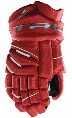 True Hockey True Catalyst 7X Junior Hockey Gloves -True Hockey CT7xGlove Red